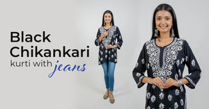 5 Best Black Chikankari Kurti with Jeans