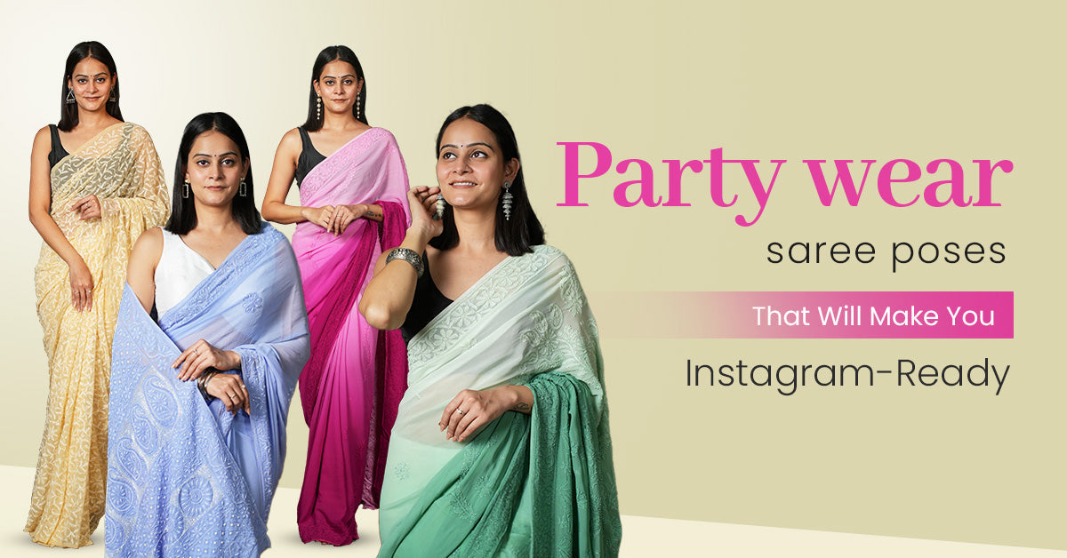 Top 10 Party Wear Saree Poses That Will Make You Instagram-Ready