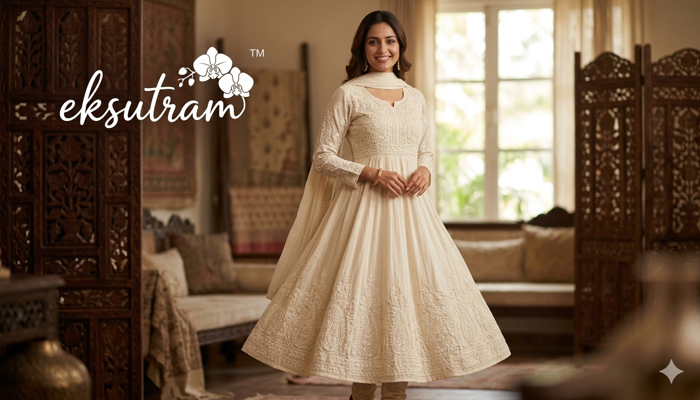 Casual Simple Anarkali Dress Looks for College, Office & Outings