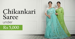 Chikankari Saree Under 5000 Rs - Eksutram Saree Collection