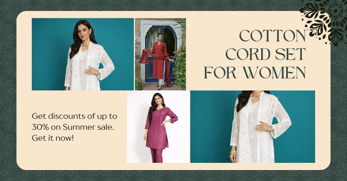 Cotton Cord Set for Women – Stylish Looks & Trendy Designs