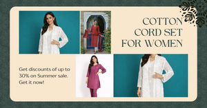 Cotton Cord Set for Women – Stylish Looks & Trendy Designs