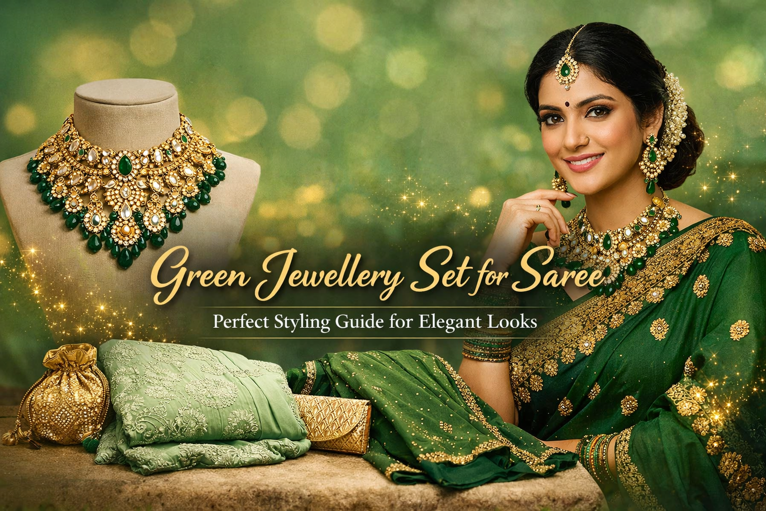 Green Jewellery Set for Saree – Perfect Styling Guide for Elegant Looks
