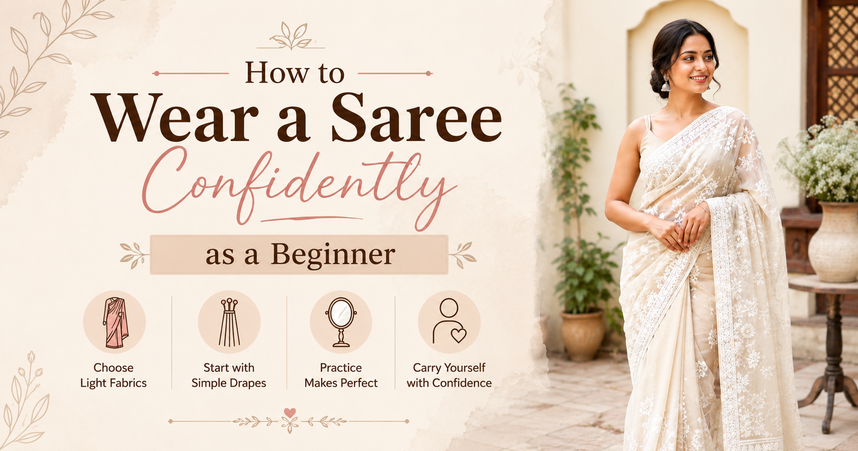 How to Wear a Saree Confidently as a Beginner