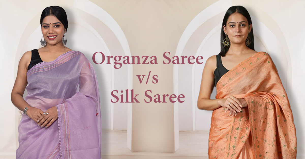 Organza Saree vs Silk Saree: Why Chikankari on Organza is the New Trend