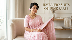 Which Colour Jewellery Suits on Pink Saree