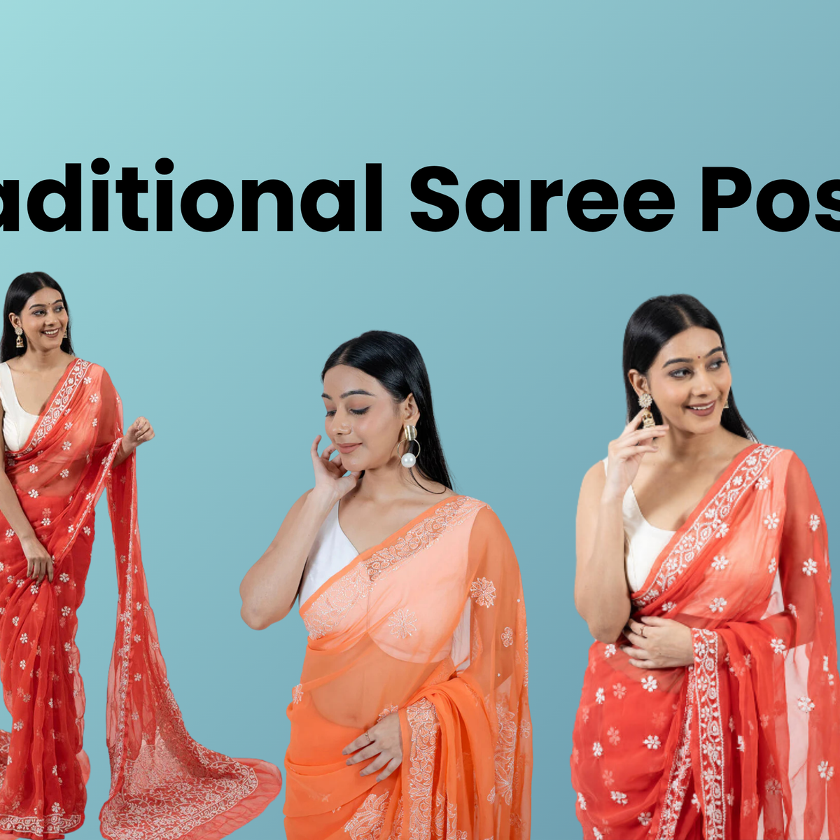 Best Traditional Saree Poses - Eksutram