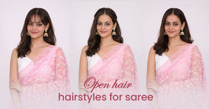 100+ Ideas - Open Hairstyles for Saree