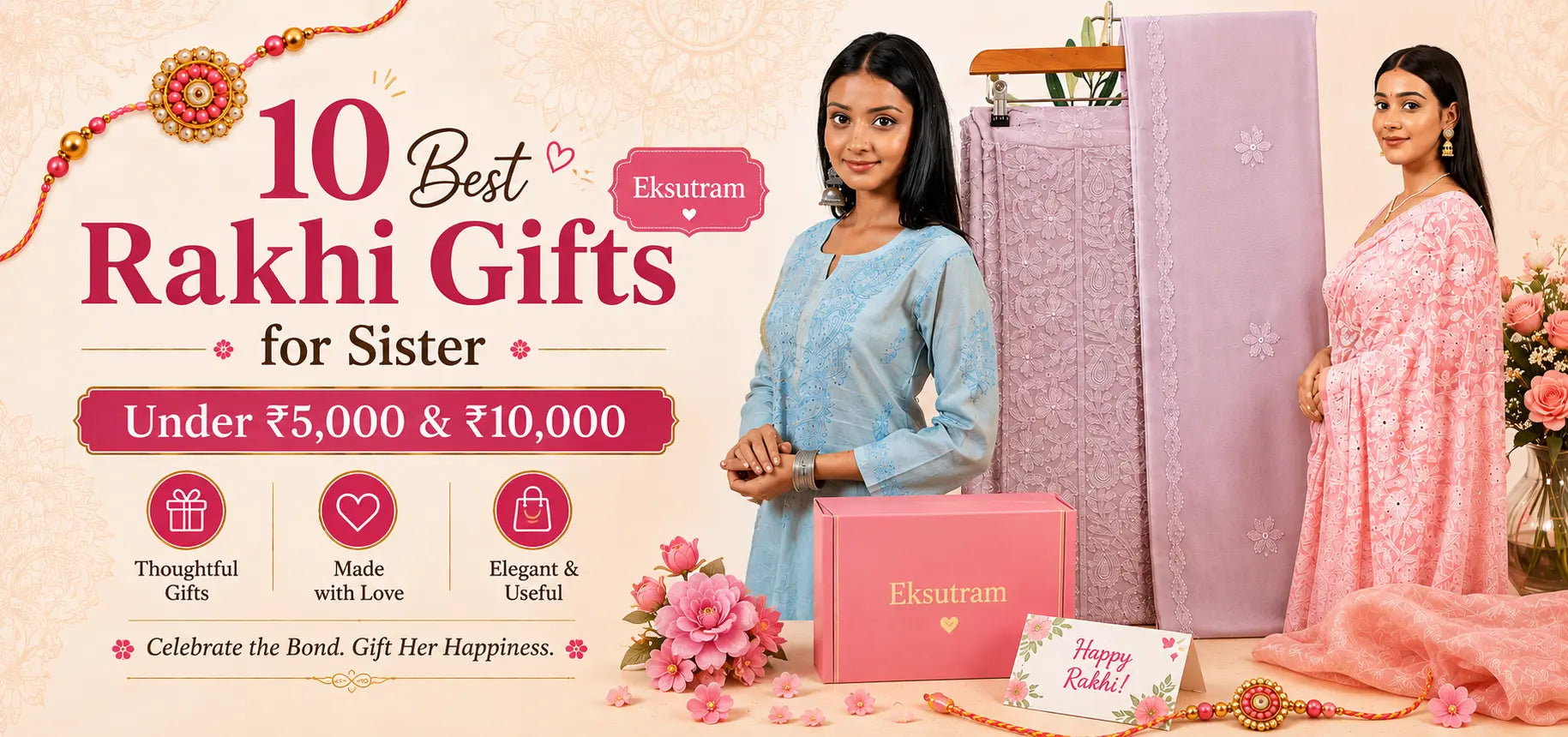 10 Best Rakhi Gifts for Sister Under ₹5,000 & ₹10,000